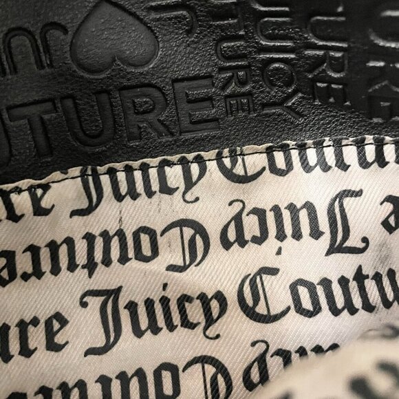 Juicy Couture Small Bag Crossbody Purse Debossed Faux Leather Shoulder Bag Flaws - Picture 16 of 16